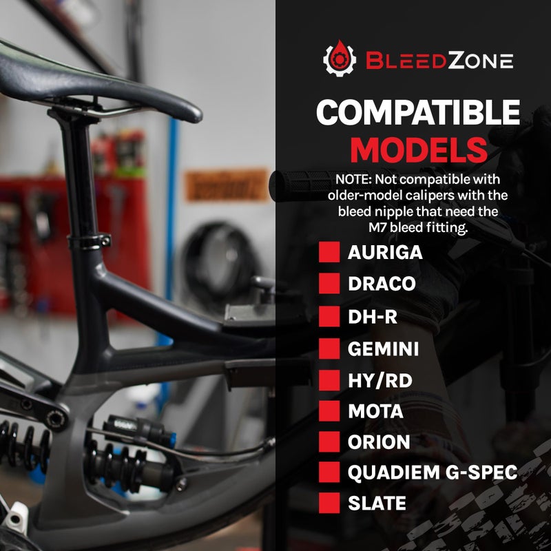 BleedZone - Master Bleed Kit Designed for Tektro TRP Hydraulic Brakes with 120ml Mineral Oil and Tools, Bleed Kit for TRP Brakes, Bike Brake Bleed Kit, Built for Tektro Hydraulic Brakes - Image 5